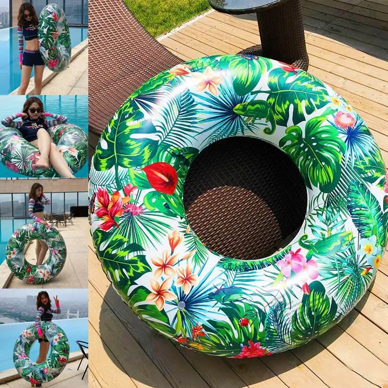 

Tropic Jungle Printed Bool Flogs для взрослых подростков надувные круги плаватель