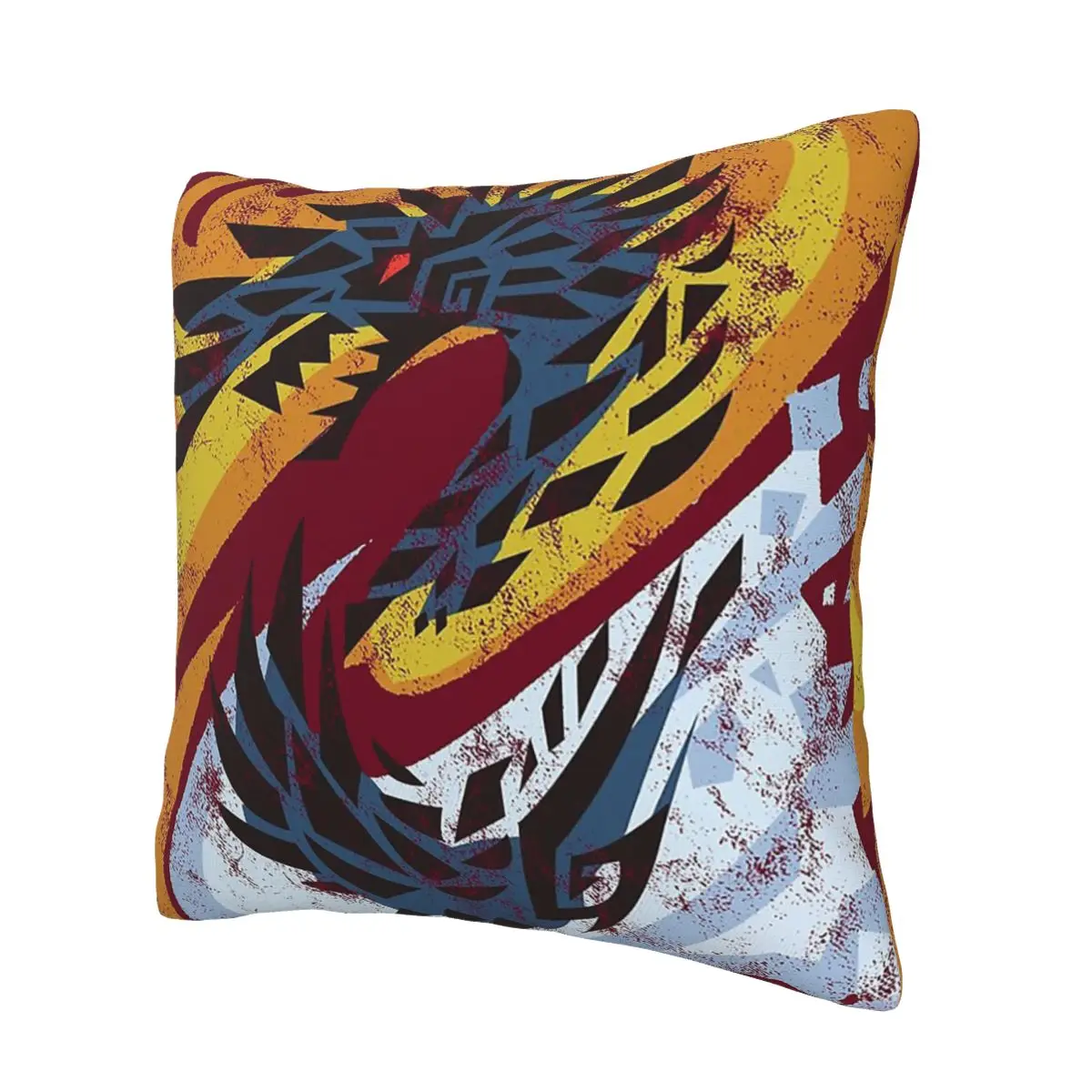 Monster Hunter World Iceborne Alatreon Kanji Polyester Cushion Cover Decor Throw Pillow Case Cover for Bed Double-sided Printing