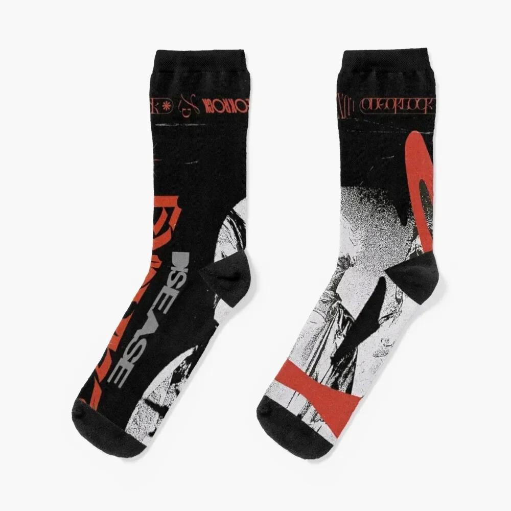 

One ok rock Socks Non-slip Novelties retro snow Socks For Men Women's christmas gift tennis Non-slip Men Socks Women's
