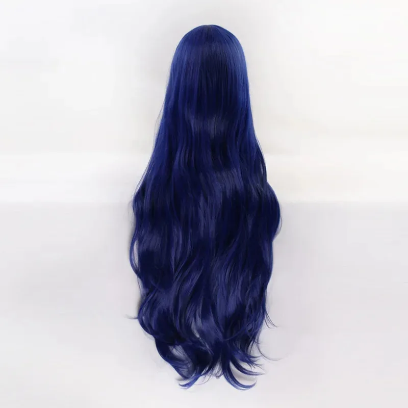 Danganronpa V3: Killing Harmony Shirogane Tsumugi Синие длинные парики для косплея 100 см, термостойкие синтетические волосы, парик для вечеринки + шапочка для парика