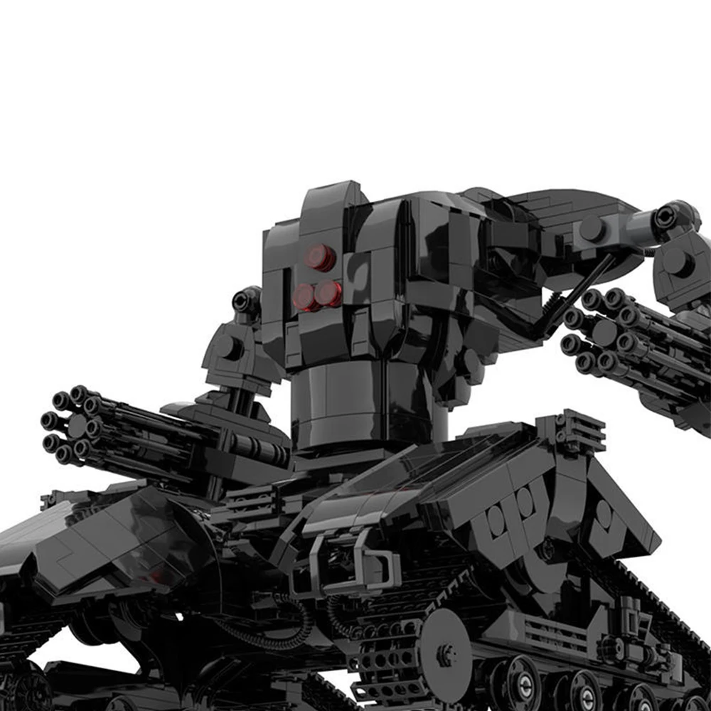 Gobricks MOC Mech 탱크 헌터 킬러 X1 로봇 빌딩 블록 세트, 군사 탱크 전투기 무기 교육 브릭 장난감, 어린이 선물