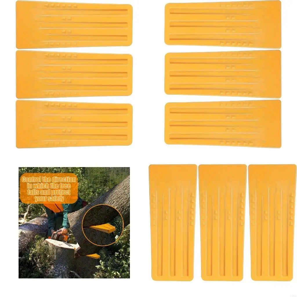   3Pcs Spiked Tree Wedges Falling Bucking Felling Wedges Safety for Tree Cutting