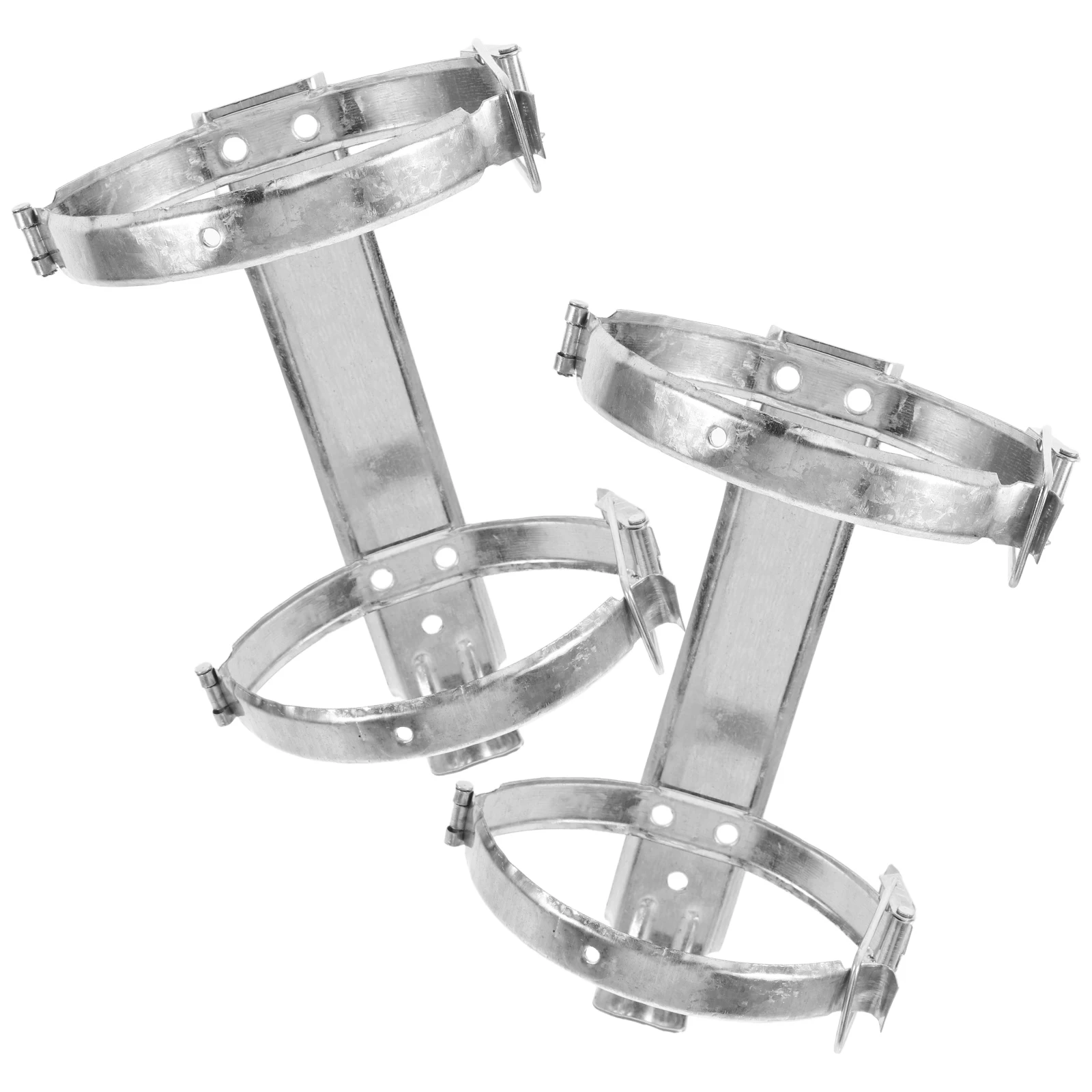 2PCS Fire Extinguisher Brackets Stainless Steel Wall Mount Home Car Spacesaving Design Easy Installation