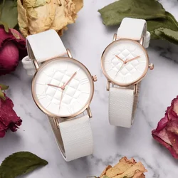 2024 Fashion Women Leather Band Dress Quartz Wrist Watches Luxury Top Brand White Casual Ladies Wristwatch