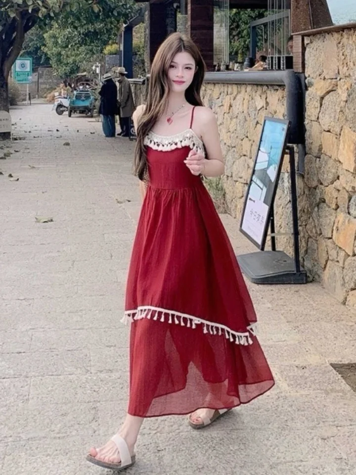 aliexpress boho dress Aliexpress New Style Women Long Sleeve Dress Boho Beach White Lace Off Shoulder Dress