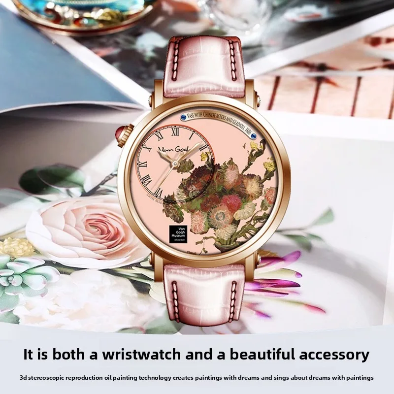 VAN GOGH Ladies Quartz Watch Luxury Stainless Steel Waterproof Watch Ladies Quartz Movement 2025 New Fashion Ladies Watch Gift