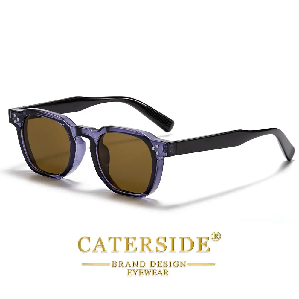 CATERSIDE Neue Herren-Sonnenbrille Markendesign Quadratische Modische Sonnenbrillen Damen Outdoor Reise Party Dekoration Eyewear UV400 – Detail 12