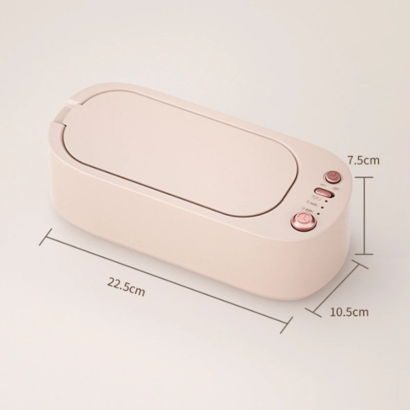 ジュエリークリーナーポータブル 3 ギア高周波振動クリーナージュエリー、メガネ、指輪ダイヤモンド、コイン、時計用-グリーン耐久性