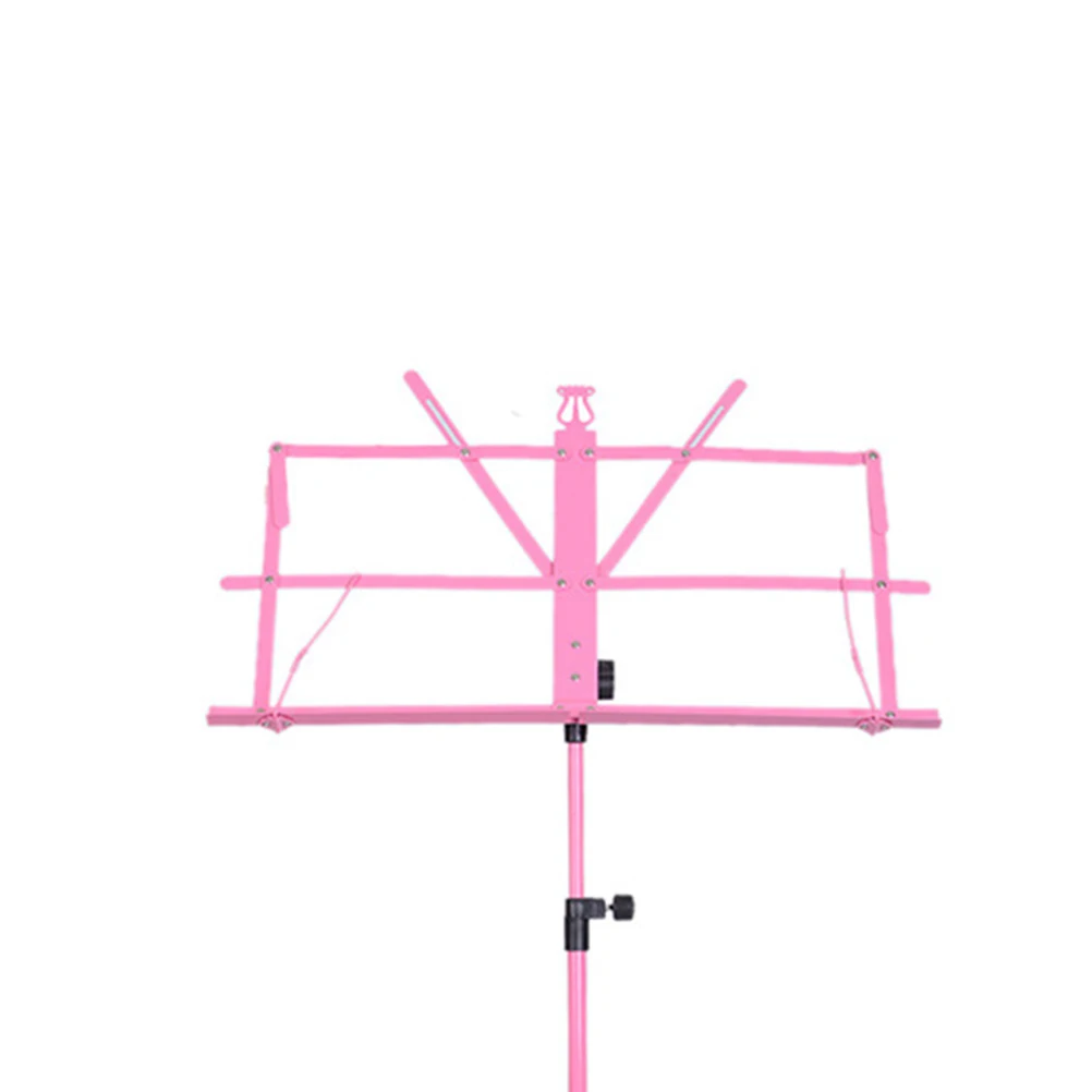 

Adjustable Metal Music Stand Holder Foldable Lightweight Tripod Stand Non-Slip Rubber Feet Multi-Angle Durable For Guitar Parts