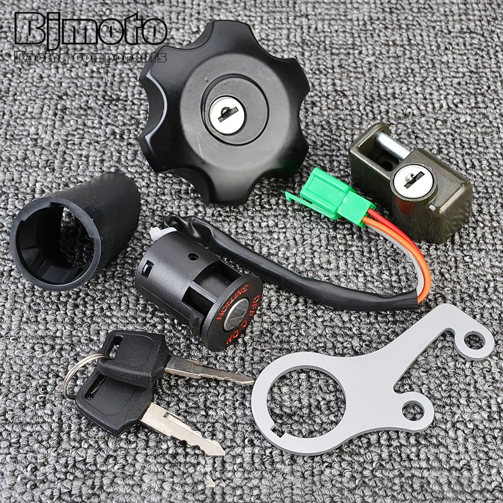 DRZ400 2019 Fuel Gas Cap Ignition Switch Seat Lock with Key Kit For Suzuki 37101-29812 37110-29FA0 44200-29820 44200-29821