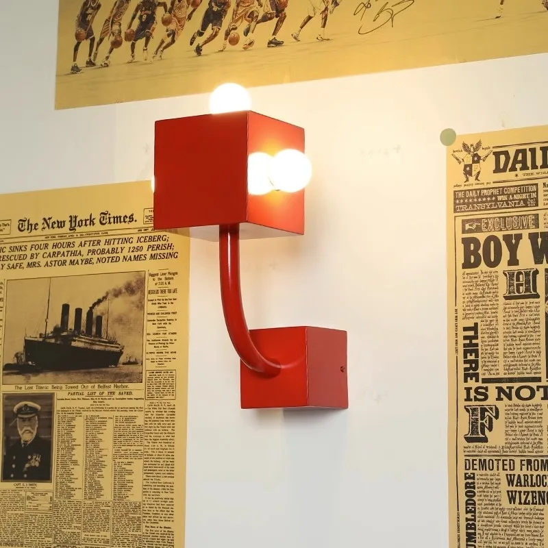 Lampada da parete in metallo con diodo luminescente per hotel da parete per soggiorno sul comodino