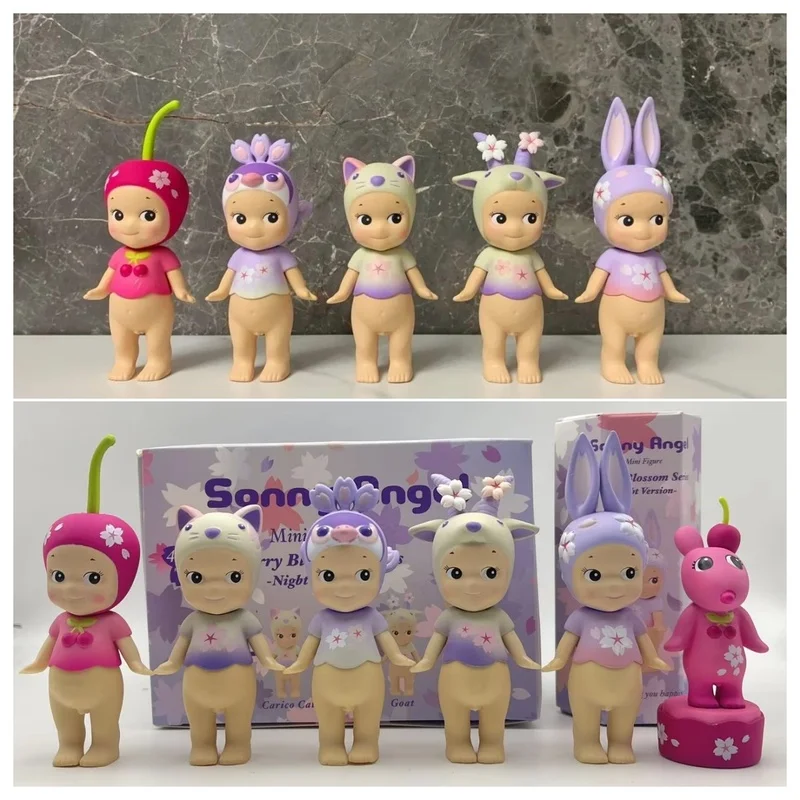 

Sonny Angel In Stock Mini Figure Night Cherry Blossom Series Night Version Rabbit Surprise Blind Box Tideplay Toy Doll Lucky Gif
