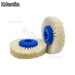 10pcs Dental Polishing Brush Wheel 4C 68mm 78mm Tools Materials Latch Rotary Wool Goat Cotton Black Buff Dentistry Odontologia