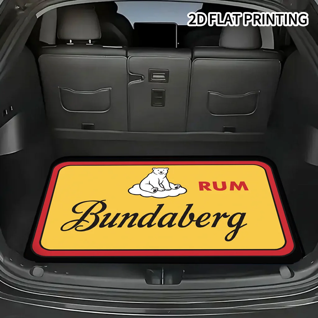 1 alfombrilla para maletero de coche con diseño de oso polar y eslogan de "Bundaberg", adecuada para coches, camiones y SUV, accesorio automotriz, duradera
