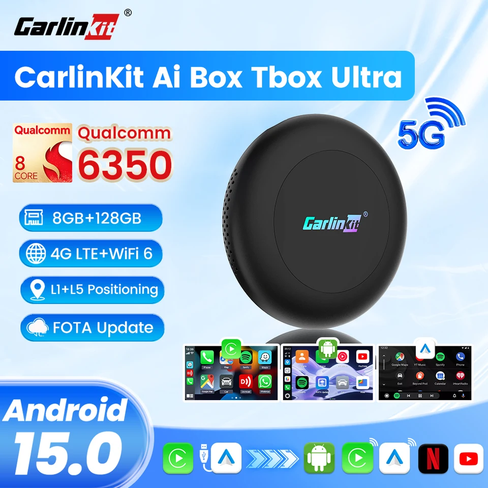 Carlinkit Ultra2 Android 15 TV Box 8GB 128GB