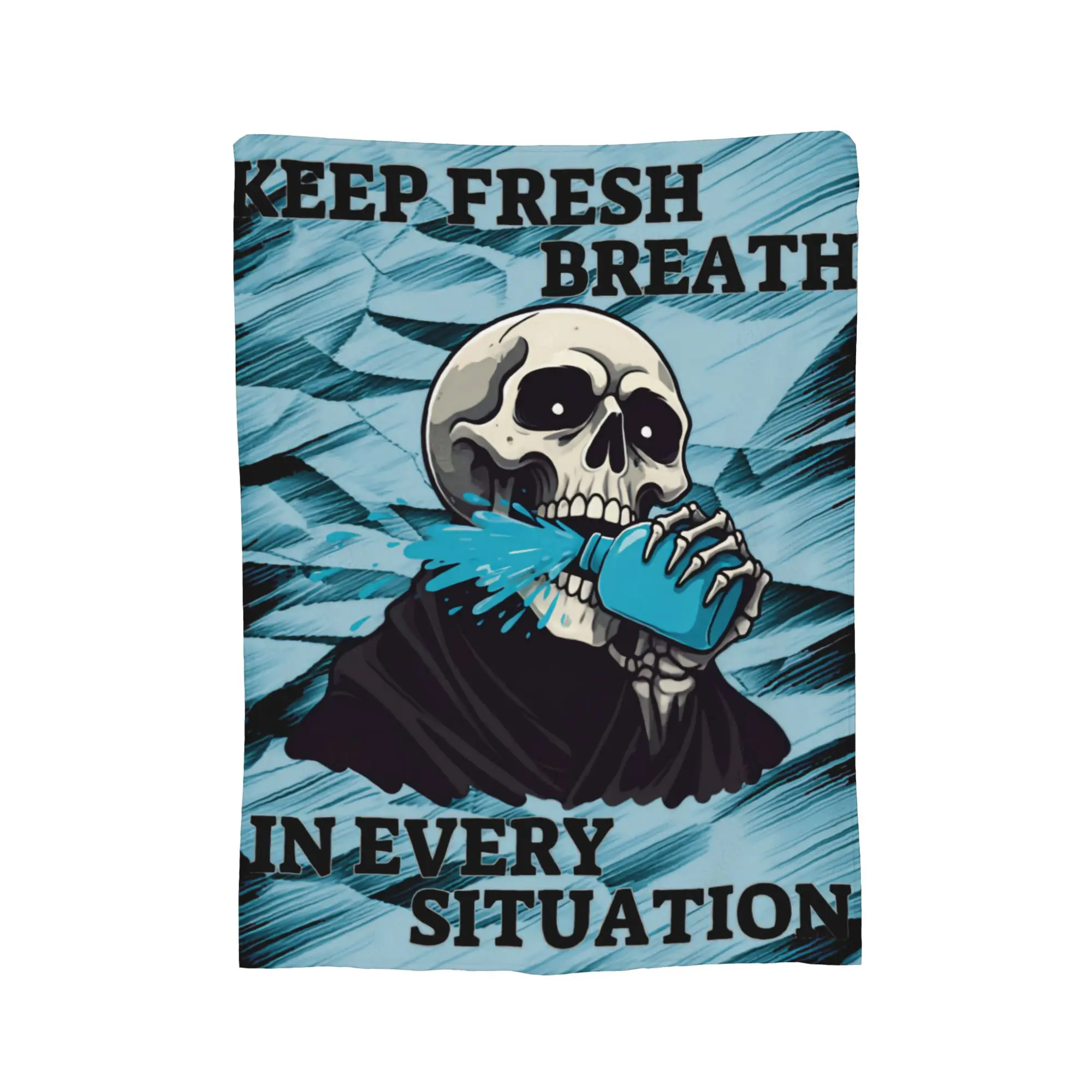 Keep fresh breath in every situation Mouthwashing Blankets  Flannel Novelty Warm Throw Blanket for Bedspread Summer