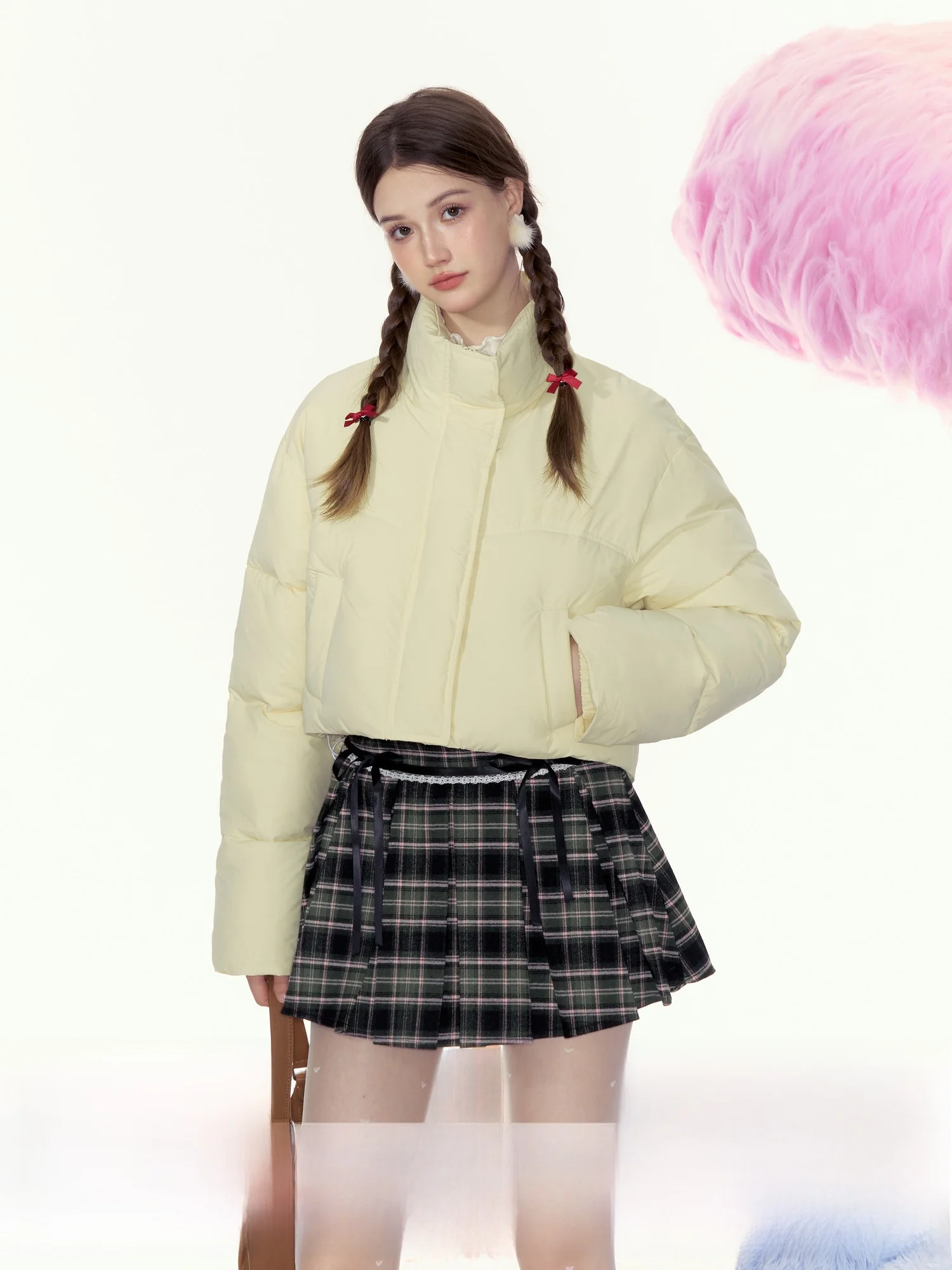 

Новая женская модная зимняя хлопковая куртка AYF 2024: свободный крой, легкая, теплая, с воротником-стойкой, короткий рукав