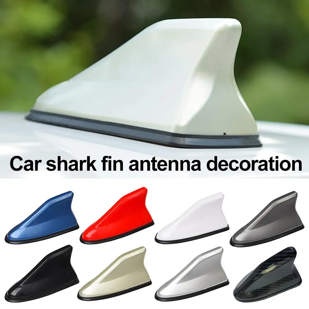 

Car Antennas Shark Fin Antenna Auto Radio Signal Aerials Roof Antennas For Universal Car Model Car Styling M5E0