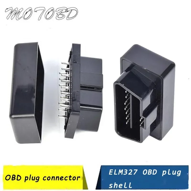 

MINI OBDII 16pin Angle Connector 16 pin Obd2 Connector Obd 2 ELM 327 Wire Sockets Connector Plug Obd Ii Adapter Diagnostic Tools