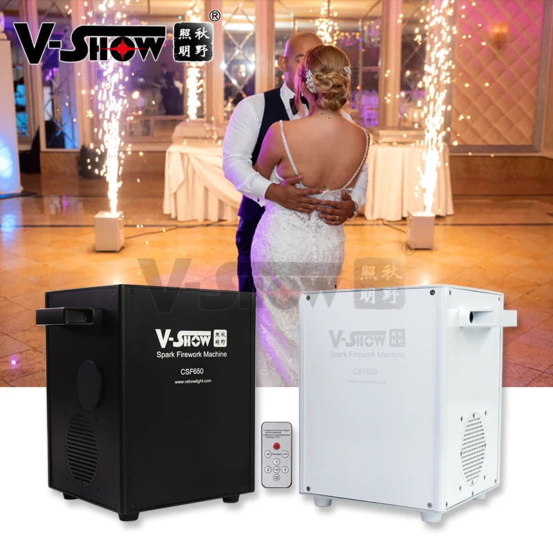 2pcs with case Stage flame Effect Spark machine Indoor cold fireworks fountain machine for party Wedding dj sparkler