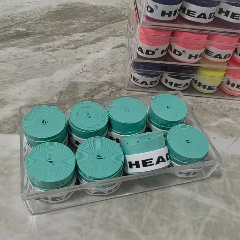 8 peças original cabeça overgrip anti deslizamento raquete de tênis sweatband apertos padel absorção de choque aperto fita acessórios de treinamento