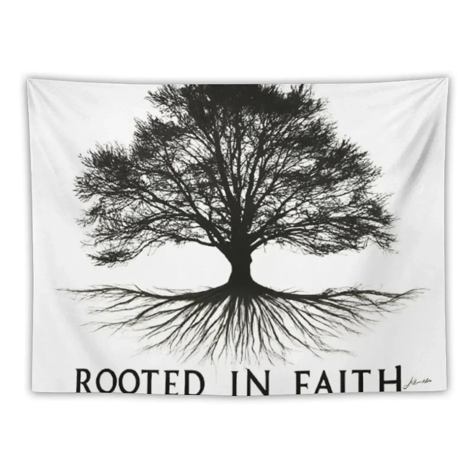 

Rooted in faith Bible Verse.colossians 2: 6-7.. Tapestry Room Decor Cute Wall Hangings Decoration Christmas Decoration Tapestry