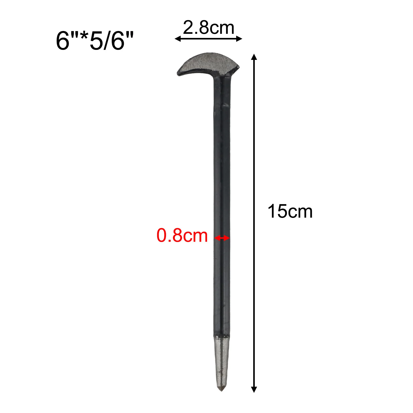 Double-Ended Nail Puller Multifunctional Nail Remover Tool Carbon Steel Crowbar Double-Ended Nail Puller Multifunctional Nail