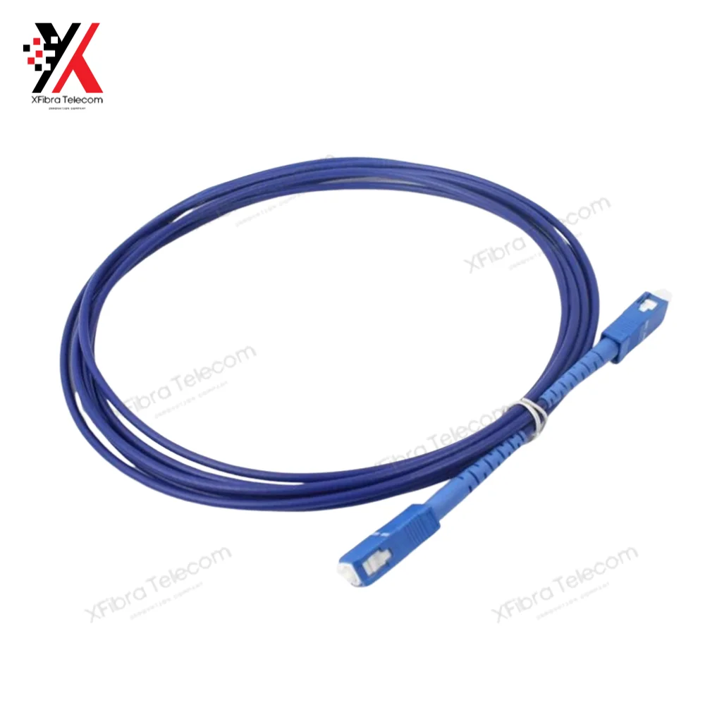 

Fiber Optic Patch Cord Anti rat Armored Single mode SM Single SC 9/125 20 metre cord factory Customize FC LC connector length