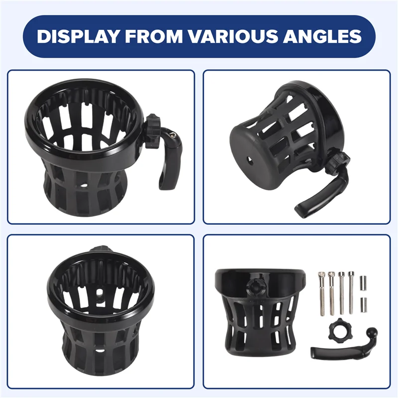 AASS-دراجة نارية المقود شرب كأس حامل لهوندا GL1800 Goldwing ل سوفتيل إليكترا #3