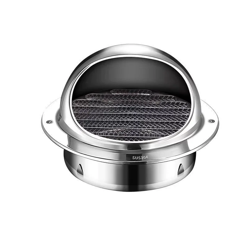 

Stainless Steel Range Hood Exterior Wall Windproof Cover Air Outlet Fresh Exhaust Hole Ventilation Mesh Smoke Register Grille