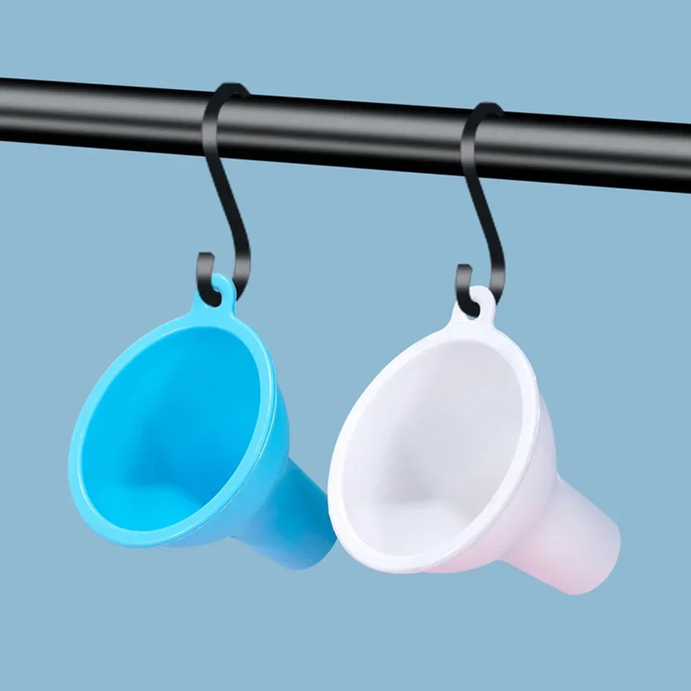 1 قطعة سيليكون الغذاء الصف قمع وعاء الزيت المحمولة قمع المنزلية السائل الاستغناء قمع دائم يكون معلقة أدوات المطبخ الطبخ #4