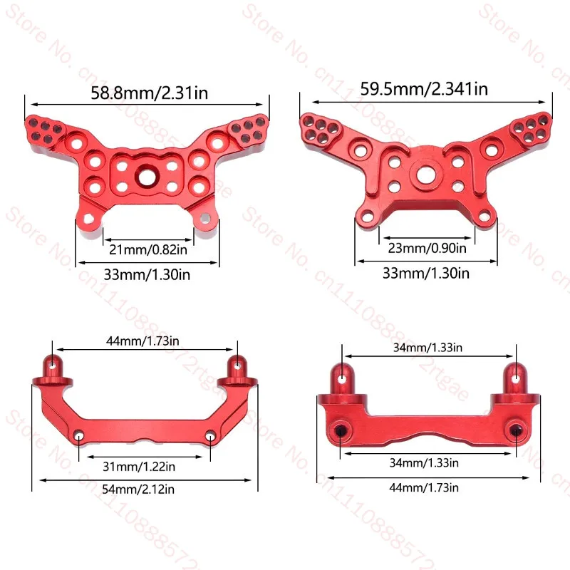 Mjx 1:14 14209 14210 Remote Control Car Metal Upgrade Accessories Swing Arm Steering Cup Rear Wheel Seat Car Shell Pillar Suit