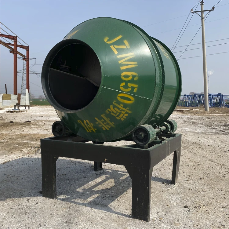 Civil Small Horizontal Automatic Multi-purpose Concrete Mortar Cement Drum Mixer with Motor High Efficiency