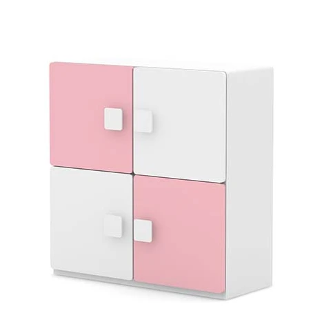 *Simple Home square Locker Bedroom Children Furniture Two-story Bookcase Locker