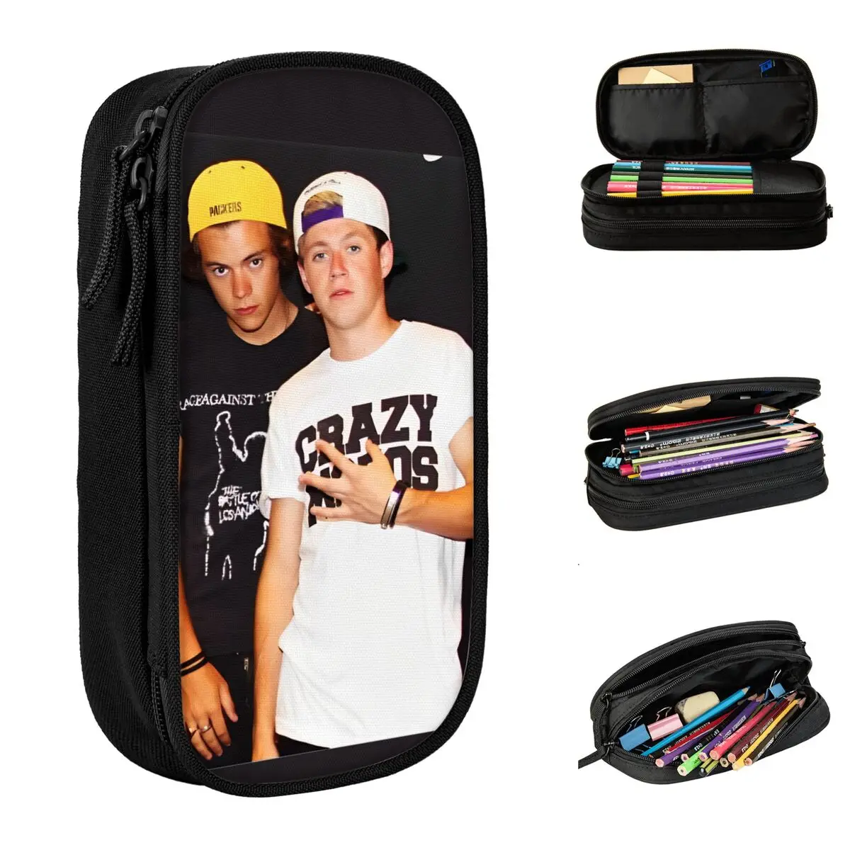 Cute Narry Frat Boy Era Ones Music And Directions Niall Horan Pencil Case Pencilcases Pen Large Storage Bags Accessories