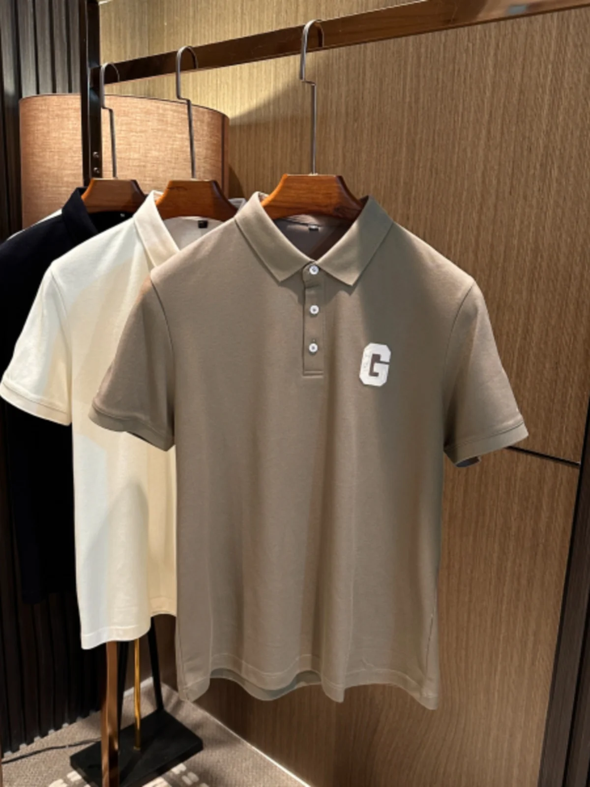 

Повседневная комфортная мужская футболка с коротким рукавом, лето 2025, с вышитыми буквами, из смесовой хлопковой ткани, для ежедневной носки