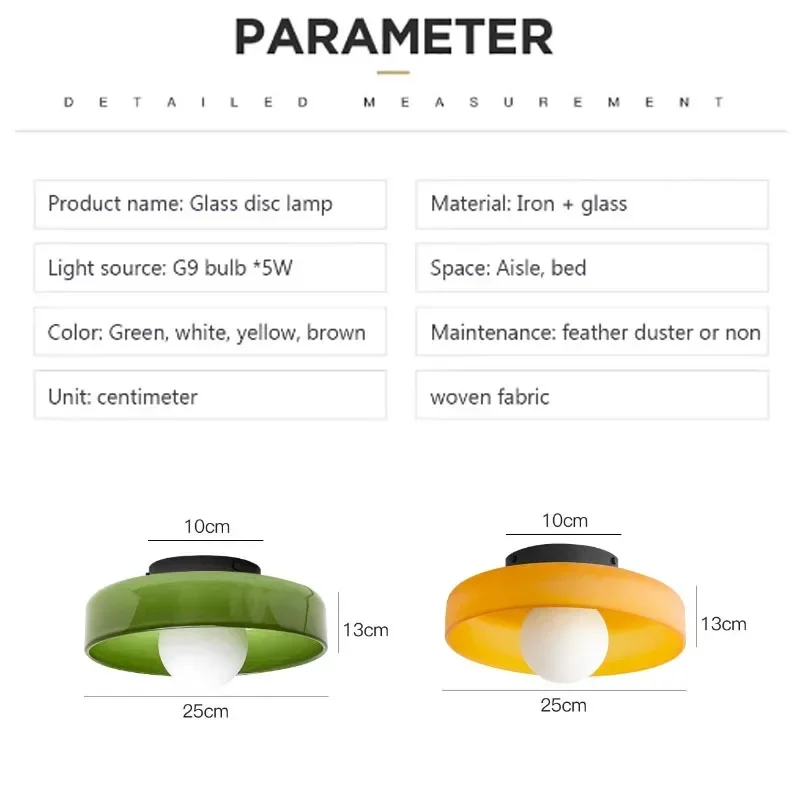 Imagem -03 - Nordic Glass Single Head Ceiling Light g9 Lâmpada Fonte Lâmpadas de Parede para Entrada Corredor Corredor Varanda Sala de Estar