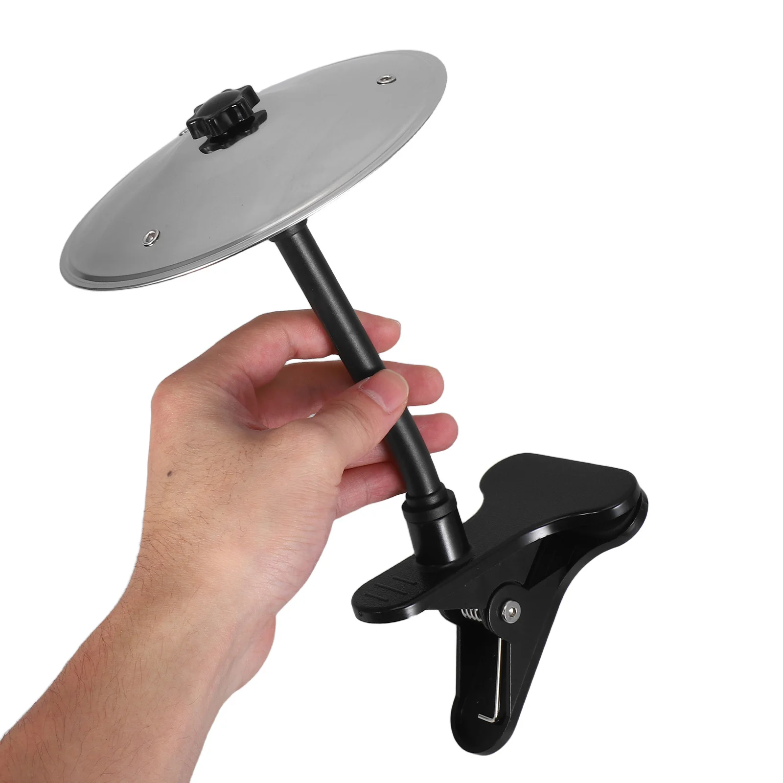 

Mini Crash Cymbal Silver Desktop Percussion Instrument For Car Dashboard Quiet Practice Handheld Drum Cymbals Music Lovers