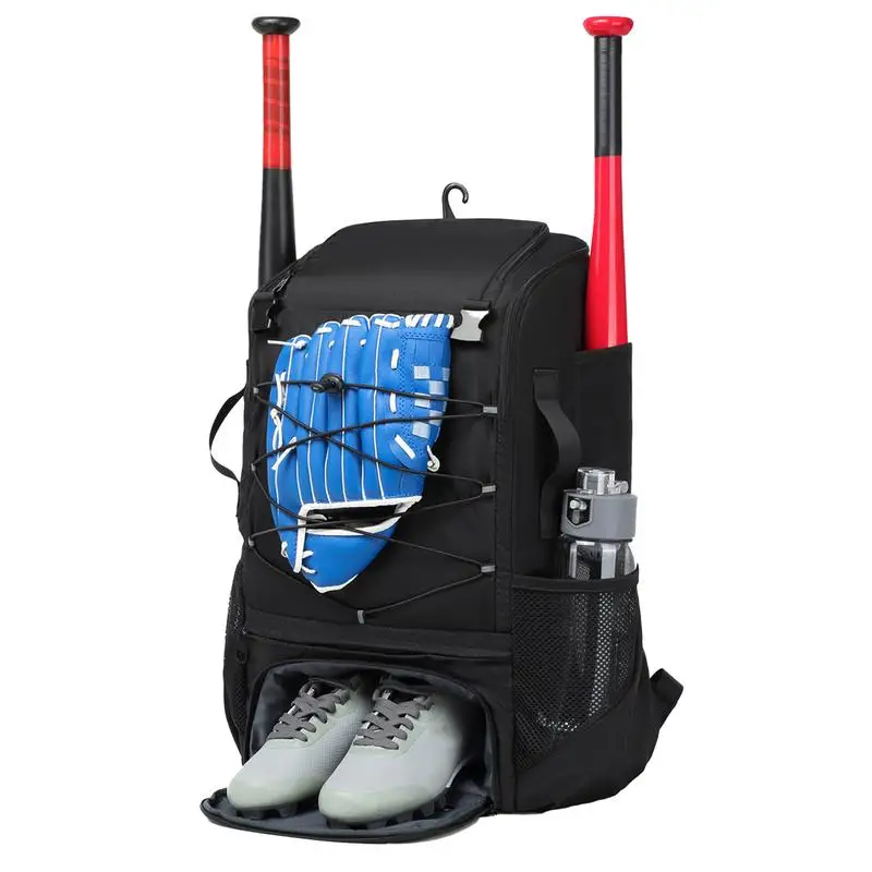 

Bat Bag Youth Baseball Bag Waterproof Softball Bag Baseball Backpack With Shoe Compartment & Fence Hook For Youth Boys And Adult