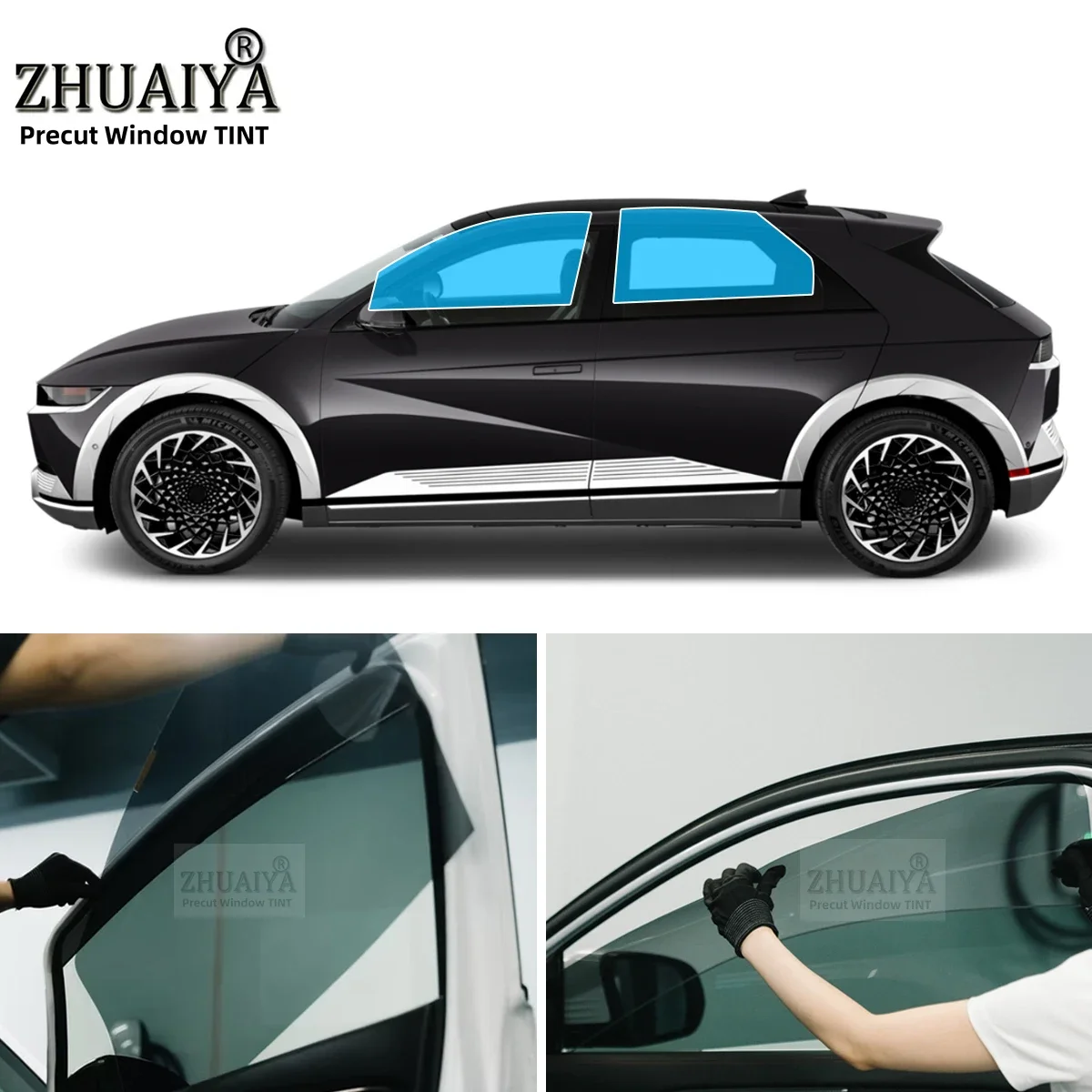 Precut Car Removable Window Tint Film Front Two Door Windows Tint For HYUNDAI IONIQ 5 4 DR SUV 2022-2024