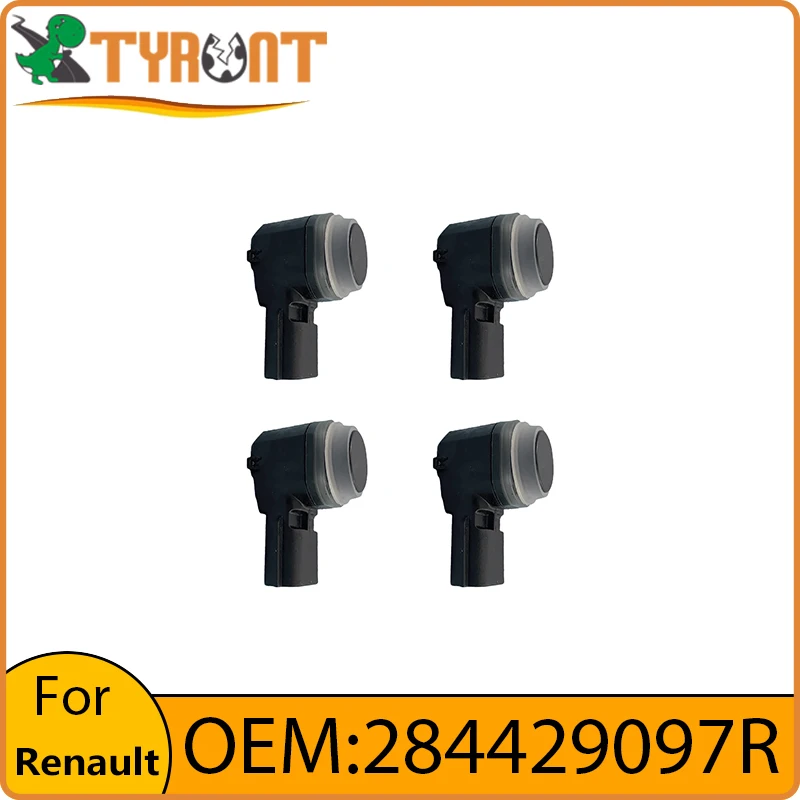 TYRNT PDC Sensor de espaciado de asistencia de estacionamiento 284429097R para Renault Captur Clio Kangoo Master Megana CC Radar de marcha atrás ultrasónico