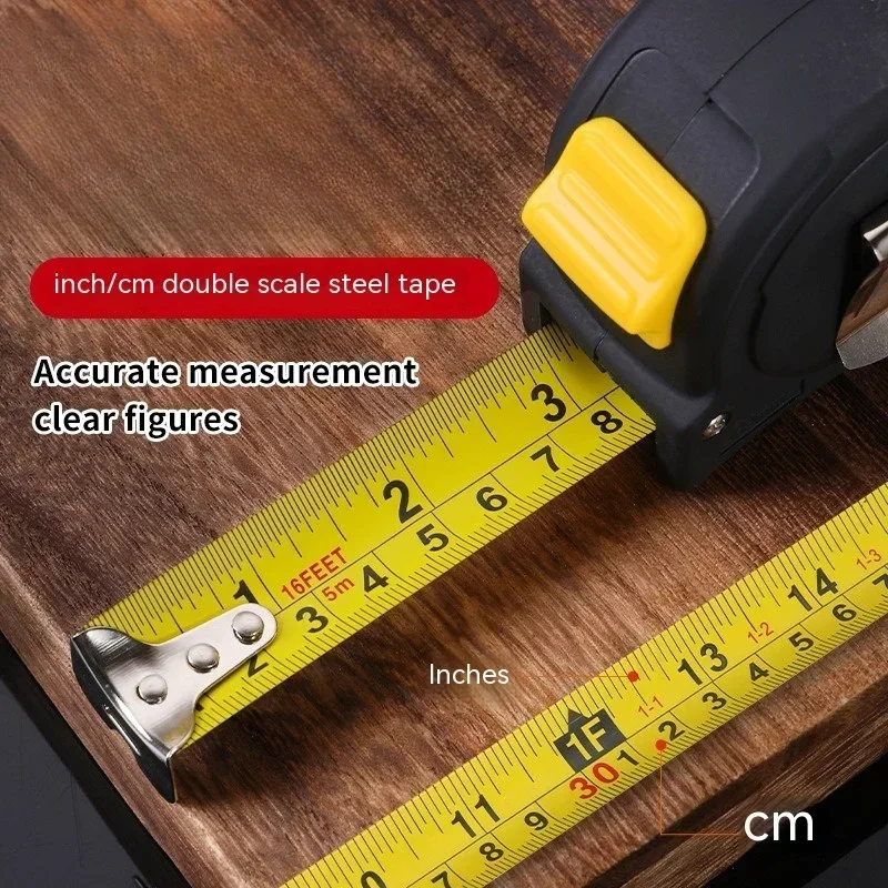 3M/5M/7.5M/10M Metric and Inche Tape Measure Retractable Thickened Wear-resistant Steel Measuring Tape Household Measuring Tools