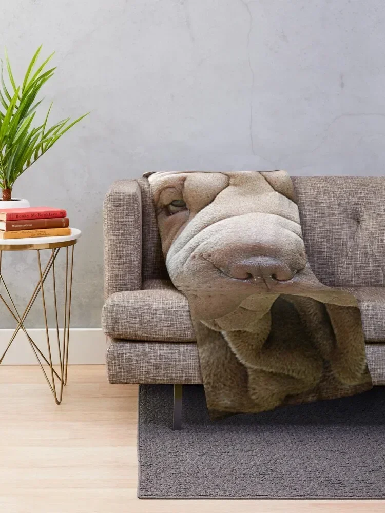 Shar-Pei Throw Blanket Decorative Beds For Sofa Thin Sofa Throw warm winter Blankets