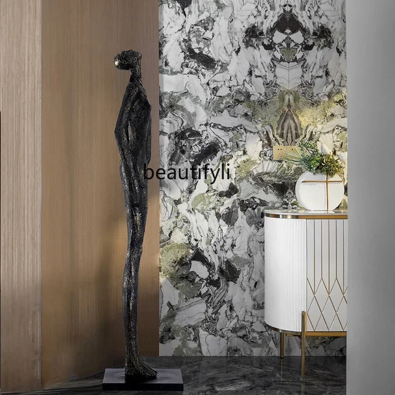 X  0R Modern humanoid art sculpture ornament hotel lobby abstract figure large floor ornament R