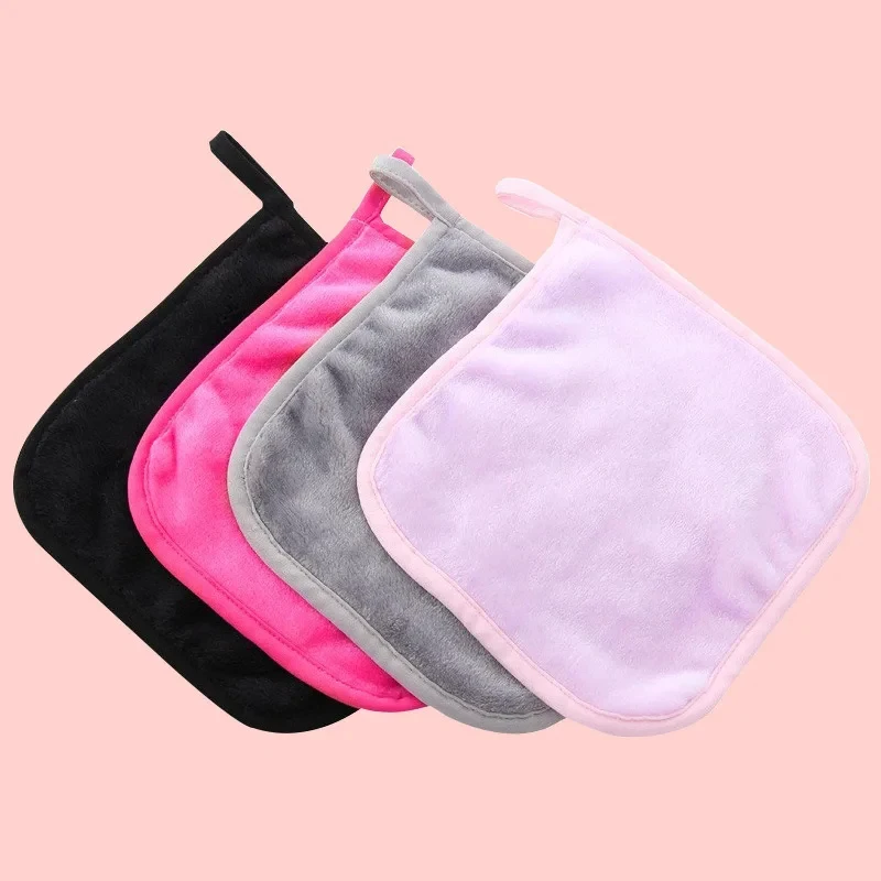 1/2/3pcs Makeup Remover Pads Reusable Cotton Pads Makeup Eraser Microfiber Facial Towel Face Cleaner Cleaning Wipes Beauty
