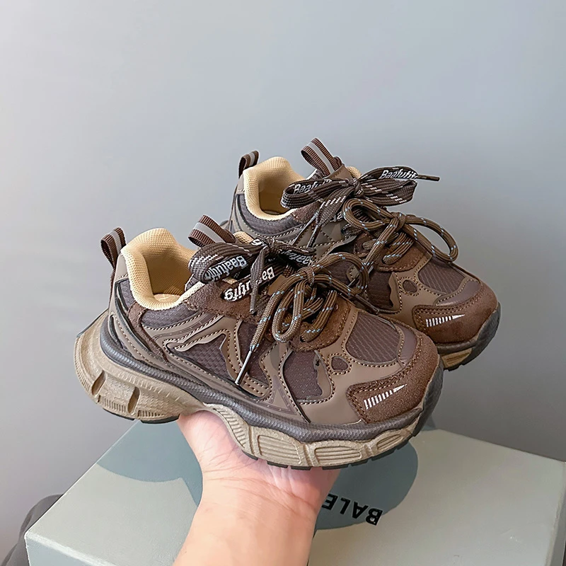 Unisex Kids Active Shoes 2025 New Autumn Winter Toddler Platform Sneakers Soft Sole All-day Comfort School Outdoor Sport Shoes