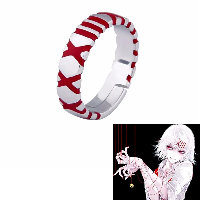 

Hot Anime Tokyo Ghoul Cos JUZO SUZUYA REI Boy Adjustable Accessories for Women Men Cosplay Jewelry Accessory Gifts