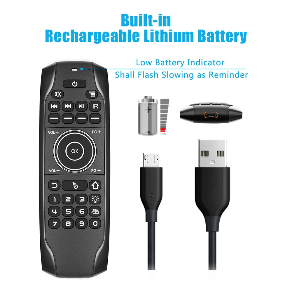 G7BTS Ratón Teclado Inalámbrico Retroiluminado para Android TV Box - imagen 3