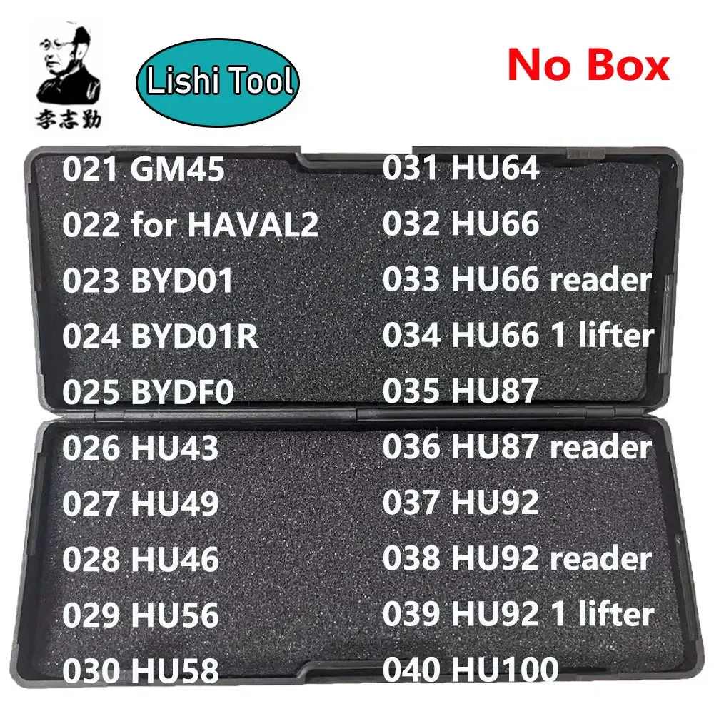 021-040 No Box Lishi 2 in 1 2in1 Tool BYD01 BYD01R BYDF0 HU43 HU49 HU46 HU56 HU58 HU64 HU66 HU87 HU92 HU100 for GM45 Haval2