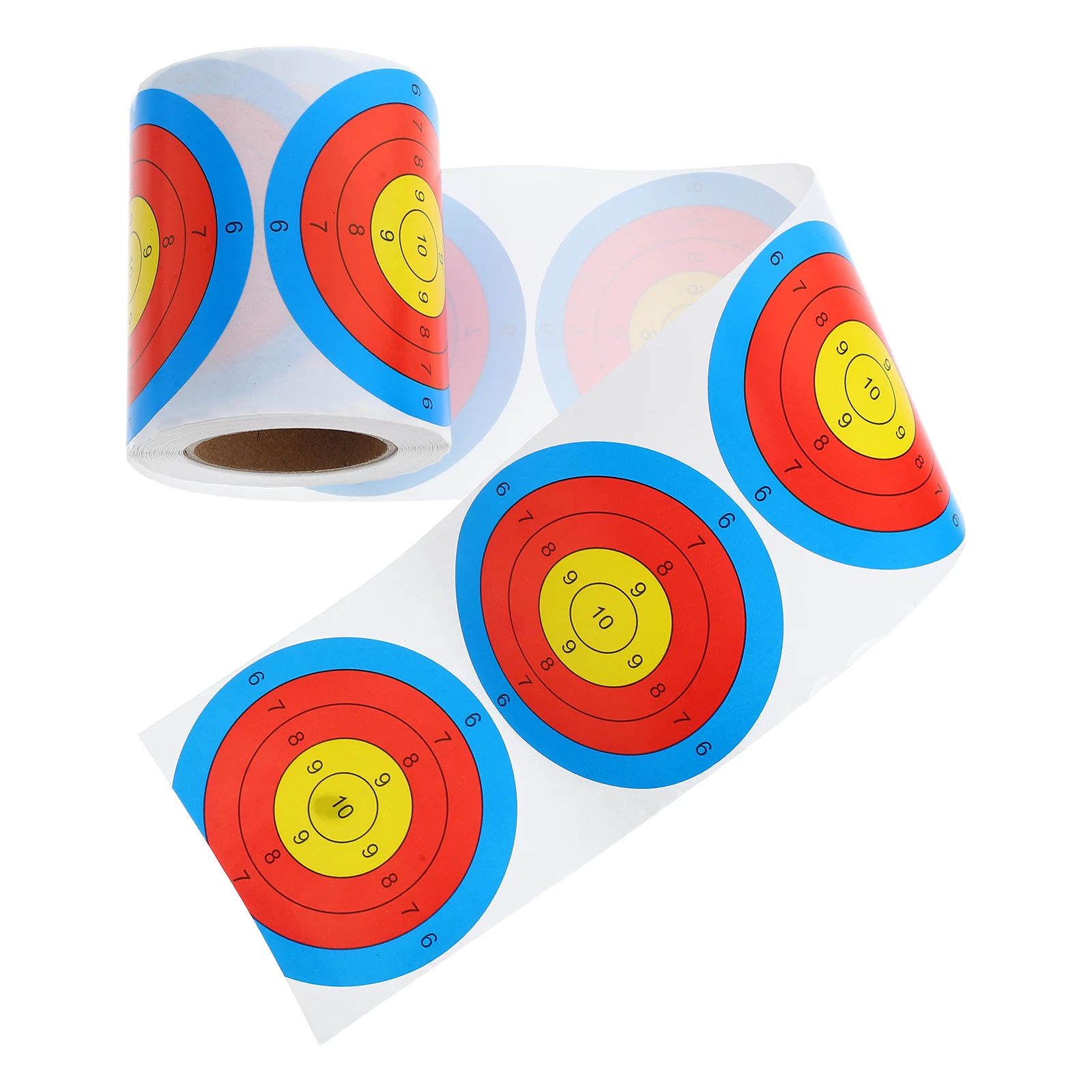 Fluorescent Shooting Target Stickers 76mm Glow in Core Paper for Practice Portable Targets Sheets